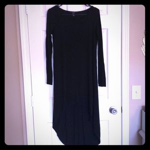 Long sleeved high-low dress